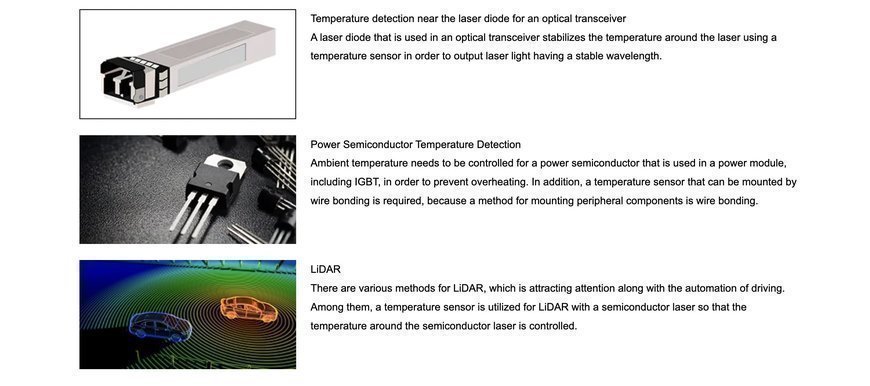 TDK: Wire Bondable NTC temperature sensor